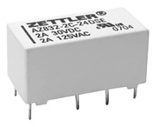 Zettler Electronics AZ832-2C-24DSE printrelä 24 V/DC 3 A - 2 växlare - 1 st