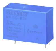 GoodSky MI-SS-112L Print relä 12 V/DC 10 A 1 x växelkontakt 1 st Rör