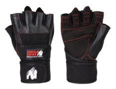 Gorilla Wear Dallas Wrist Wraps Gloves Black/Red seam