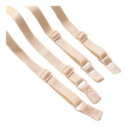 INF Justerbar och Elastisk Bh-Rem, 8 mm Bred, 5 par Beige