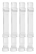 INF Osynliga bh-band 4-pack 10 mm breda Transparent