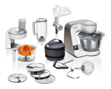 BOSCH MUM5XW40 matberedare, 3,9 l skål, 1,25 l mixer, 1000W, 7 hastigheter, vitguld