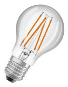 OSRAM LED STAR+ - LED-glödlampa med filament - form: A60 - klar finish - E27 - 4.9 W (motsvarande 40 W) - klass F - varmt vitt ljus - 2700 K