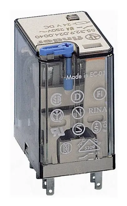 Finder 55.32.9.024.0090 Stikrelæ 24 V/DC 10 A 2 x omskifter 1 stk