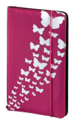 CD/DVD-etui - HAMA - Up to Fashion - Rosa - 48 CD/DVD - Mönster Fjärilar