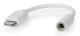 Lightning Adapter | Apple Lightning, 8-stifts | 3.5 mm Hona | Nickelplaterad | 0.10 m | Rund | PVC | Låda