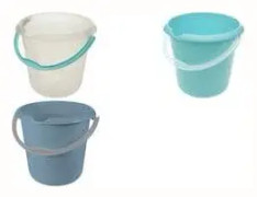 keeeper cleaning bucket "mika", round, 10 litres, nordic-blue ergonomically shaped plastic handle, recessed grip on - 1 piece (1171068000000)