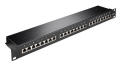 Goobay 93048, RJ-45, Cat6, 22/26, Sort, Återmontering, 1U