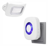 Pentatech FD25, Passiv infraröd (PIR) sensor, Trådlös, 433.92 MHz, 82 dB, Innertak/vägg, Vit