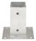 The Living Store Stolpfot 4 st galvaniserad metall 71 mm