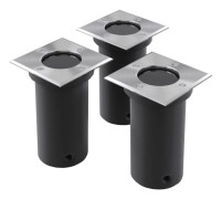 Markspotlights med 3 st fyrkantiga - Spotlight - Spotlights - Home & Living