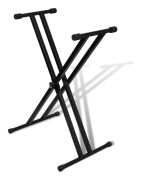 Verstelbara tangentbordsstandard dubbel X-frame