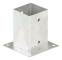 Staketstolpar - Living Stolpfot 4 st galvaniserad metall 91 mm