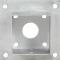 The Living Store Stolpfot 4 st galvaniserad metall 91 mm