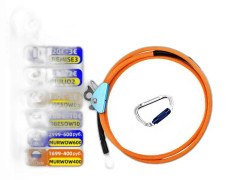 Ståltrådskärna Flip Line Kit 1/2*12ft - Träd-Klattring Säkerhetslina Lås Karbinhake