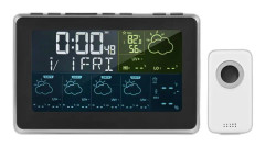 WiFi Smart LCD Väderstation - APP-kontroll, Digital Termohygrometer, Prognos Temp Luftfuktighetsövervakning