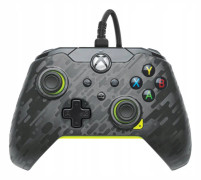 PDP Gaming - Spelkontroll - kabelansluten - electric carbon - för PC, Microsoft Xbox One, Microsoft Xbox One S, Microsoft Xbox One X