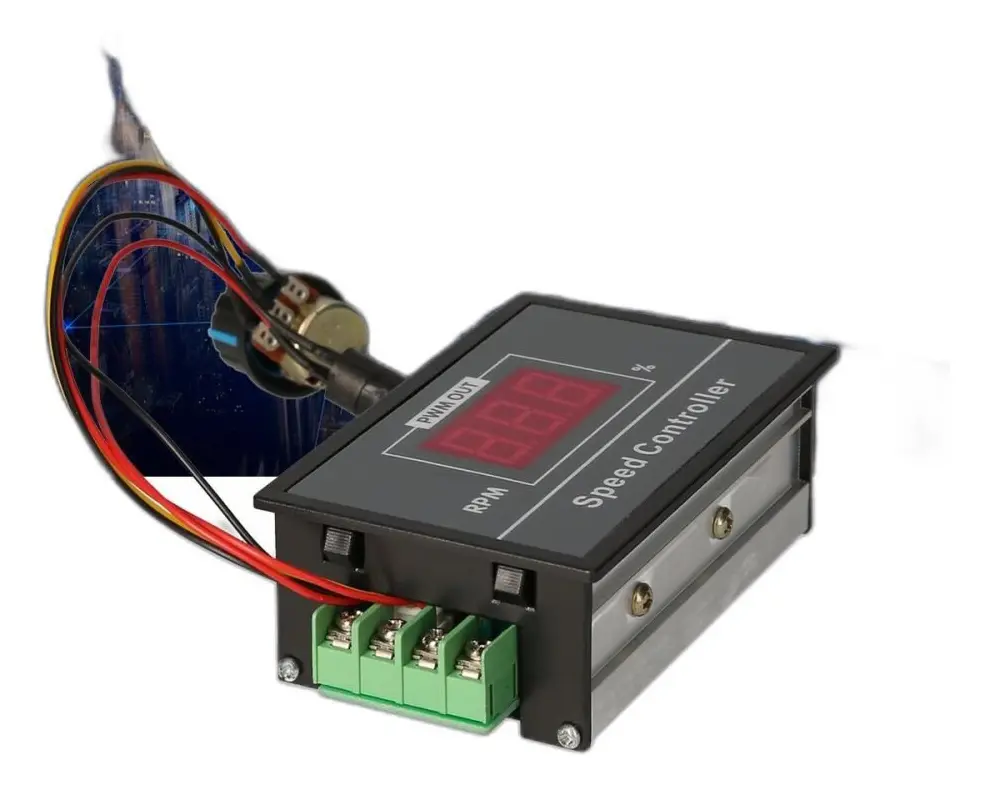 DC-motorhastighetsregulator 0-30A - PWM-panel med digital display TE1256