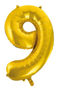 Folieballong 86 cm siffra 9