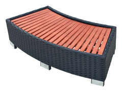 vidaXL Spatrappa konstrotting 92x45x25 cm svart - Spatrappa - Spatrappor - Badtunnatrappa - Badtunnatrappor