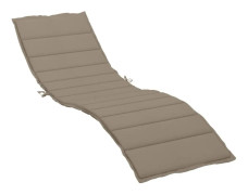 Solsängsdyna taupe 200x70x3 cm tyg