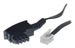S/CONN maximum connectivity 70043-, 3 m, TAE F, RJ-11, Svart, Hankoppling, Hankoppling