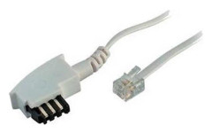 S/CONN maximum connectivity 70043-W, 3 m, TAE F, RJ-11, Vit, Hankoppling, Hankoppling
