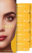 SWATI - Coloured Contact Lenses - Honey - 1 Day Lenses x 5