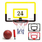 Barn Basket Stand Indoor Hanging Wall-mounted Free Punching Mobile Shooting Frame Board Sports Toys svart