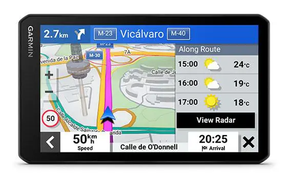 Garmin DriveCam 76 - GPS-navigator - bil bredbild