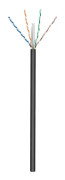 Goobay 77625 Nätverkskabel CAT 6 U/UTP 4 x 2 x 0.20 mm² Svart 100 m