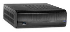 Inter-Tech JX-500 - Chassi - Modell Desktop slimline - Svart
