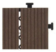 Interlocking golvplattor Komposit Brun Polyetylen (30 x 2,6 x 30 cm)