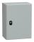 SCHNEIDER ELECTRIC Väggskåp metall S3D, 400 x 300 x 200 mm HxBxD RAL7035 med monteringsplatta, IP66, 1 dörr