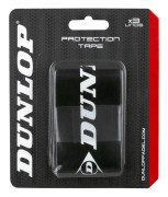 Padel racket protective tape DUNLOP blister 3 pcs black