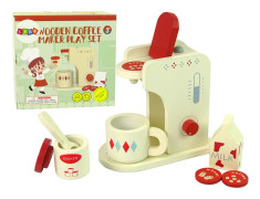 Import leantoys Wooden Coffee Maker. Children's Kitchen Accessories