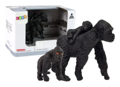 Set of 2 Figures Gorilla with cubs Animals of the World Series
