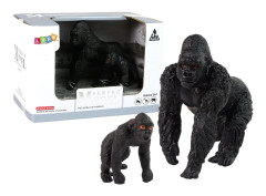 Set of 2 Gorillas figurines Animals of the World series