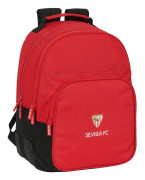 Skolryggsäck Sevilla Fútbol Club Svart Röd 32 x 42 x 15 cm