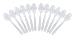 Reusable spoon set Algon Transparent 12 antal 18 cm
