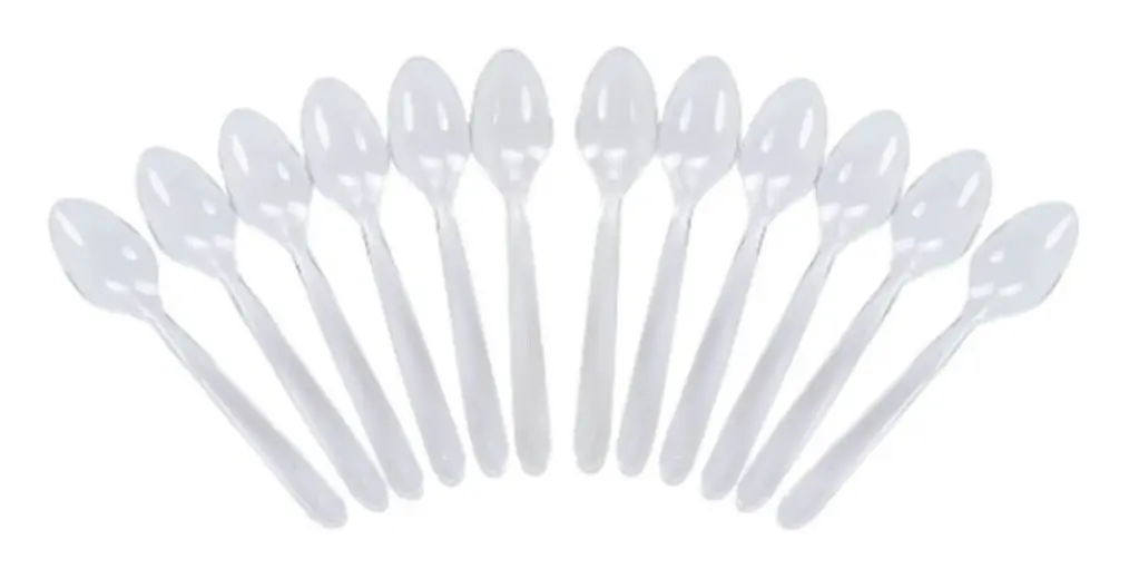 Reusable spoon set Algon Transparent 12 antal 18 cm