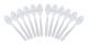 Reusable spoon set Algon Transparent 12 antal 18 cm