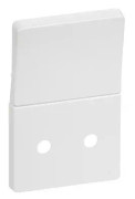 LAURITZ KNUDSEN LK FUGA Lock för uttag med strömbrytare/jording 1½ modul, vit - I påse för DIY