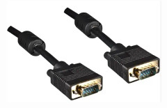 DINIC 6440-S, 2 m, VGA (D-Sub), VGA (D-Sub), Hankontakt, Hankontakt, Svart