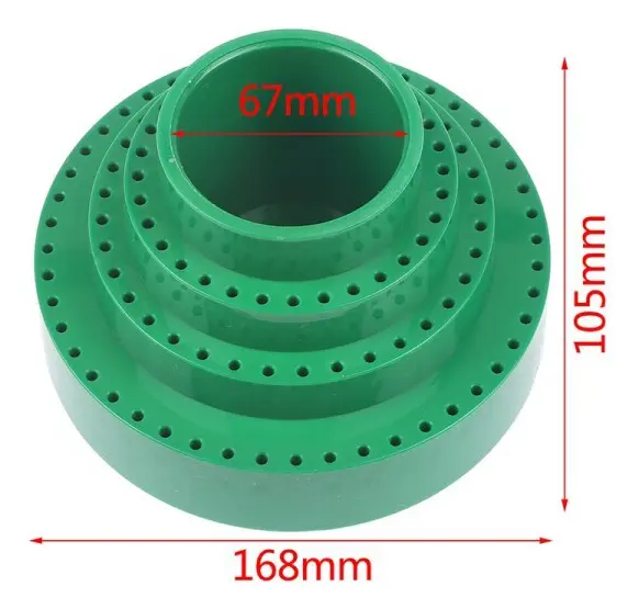 1PC Professionell Tre lager Roterande Rund Form Borr Bit Case Förvaring Case