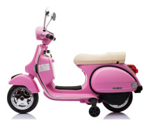 Vespa PX150 EL scooter 12V (Uppgraderad version), Pink