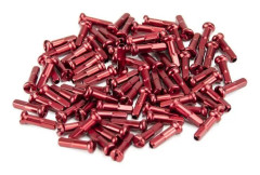 Set med 80 extra aluminium ekerhuvuden - röda - TU - Diameter 14G x 5/8" - Höjd 16mm - Säljs av 80