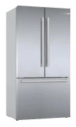 Bosch Serie | 8 KFF96PIEP - Kylskåp/frys - nedre frys med fransk dörr - Wi-Fi - fördjupning - bredd: 91.4 cm - djup: 63.5 cm - höjd: 183 cm - 573 lit