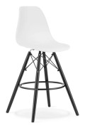 Leobert LAMAL stool white/black legs