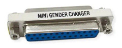 VALUE Mini Gender Changer, DB25 BU/BU (12.99.2010)